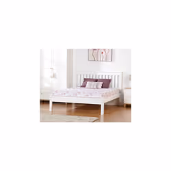 Matteo 4'6" Bed Low Foot End - White