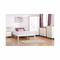 Matteo 4'6" Bed Low Foot End - White