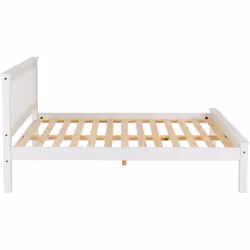 Matteo 4'6" Bed Low Foot End - White - Additional view 5