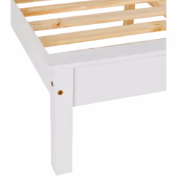Matteo 4'6" Bed Low Foot End - White - Additional view 6