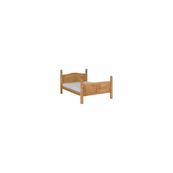 Corona King 5ft Bed Frame High Foot End Distressed Waxed Pine
