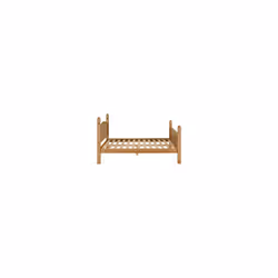 Corona King 5ft Bed Frame High Foot End Distressed Waxed Pine