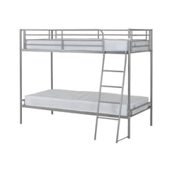 Seconique Brandon 3ft Metal Bunk Bed - Silver