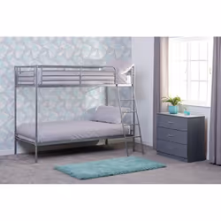 Seconique Brandon 3ft Metal Bunk Bed - Silver - Additional view 5