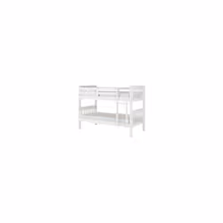 Neptune Single 3ft Bunk MDF Bed Frame White With Pine Slats