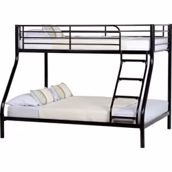 Seconique Tandi Triple Metal Sleeper Bunk Bed - Black