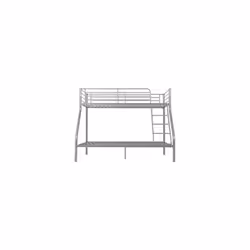 Tandi Triple Sleeper Metal Bunk Bed Double 4ft6 and Single 3ft in Silver Finish