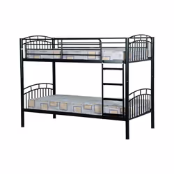 Seconique Ventura 3ft Metal Bunk Bed - Black