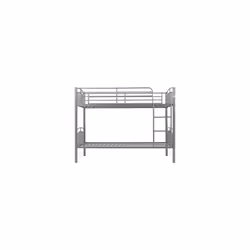 Seconique Ventura 3ft Metal Bunk Bed - Silver