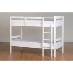 Seconique Panama 3ft Wooden Bunk Bed - White