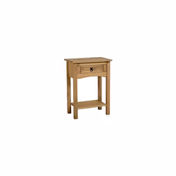 Seconique Corona Mexican Pine Telephone Table with 1 Drawer
