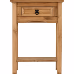 Seconique Corona Mexican Pine Telephone Table with 1 Drawer