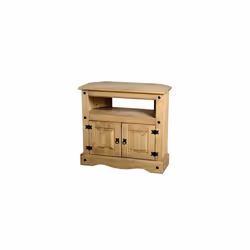 Seconique Corona Mexican Solid Pine 2 Door Corner Tv Unit