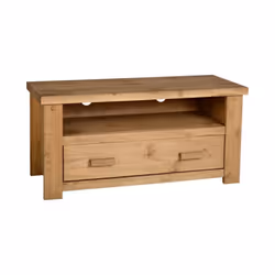 Seconique Tortilla 1 Drawer Flat Screen TV Unit - Distressed Waxed Pine