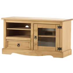 Seconique Corona Mexican Solid Pine 1 Door 1 Drawer Tv Entertainment Unit