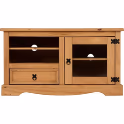 Seconique Corona Mexican Solid Pine 1 Door 1 Drawer Tv Entertainment Unit