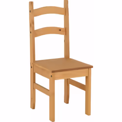 Seconique Distressed Waxed Pine Dining Chairs, Set of 2
