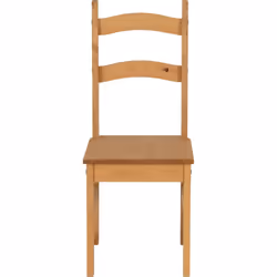 Seconique Distressed Waxed Pine Dining Chairs, Set of 2