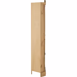 Corona Corner 1 Door 2 Shelf Display Unit in Distressed Waxed Pine
