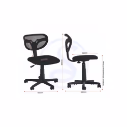 Budget Clifton Computer Metal Chair Black