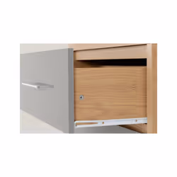 Seville 3 Drawer Chest Grey High Gloss/Light Oak Effect Veneer