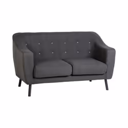 Seconique Ashley Sofa Collection - 2 & 3 Seater Fabric Sofa - Dark Grey