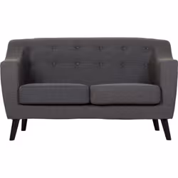 Seconique Ashley Sofa Collection - 2 & 3 Seater Fabric Sofa - Dark Grey