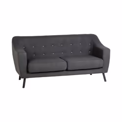 Seconique Ashley Sofa Collection - 2 & 3 Seater Fabric Sofa - Dark Grey