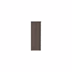 Lisbon 5 Drawer Narrow Chest Black Wood Grain
