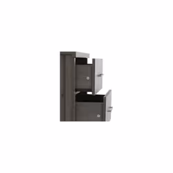 Lisbon 5 Drawer Narrow Chest Black Wood Grain - Additional view 5