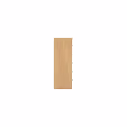 Seconique Seville White Gloss & Oak 5 Drawer Tall Narrow Chest