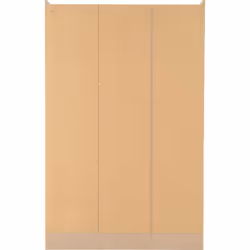 Nevada 3 Door 2 Drawer  Mirrored Wardrobe OYSTER - Additional view 9
