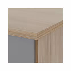 Nevada 3 Drawer Chest Grey Gloss/Light Oak Effect Veneer - Additional view 8