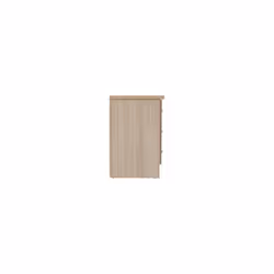 Nevada 3 Drawer Bedside Chest Oyster Gloss/Light Oak Effect Veneer