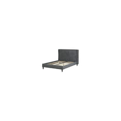 Amelia Metal Bed Frame Dark Grey Fabric