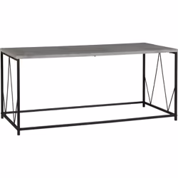 Athens Coffee Table in Concrete Effect/Black