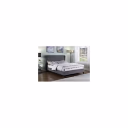 Arctic King Size Bed - Dark Grey Fabric