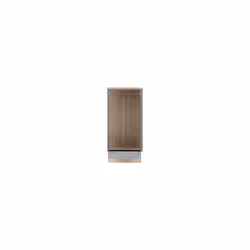Nevada Mirrored 2 Door 1 Drawer Wardrobe Grey and Oak Effect
