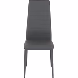 Seconique Abbey Clear Glass Dining Table & 4 Grey Faux Leather Chairs Set - Additional view 6