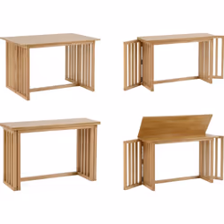 Seconique Richmond Solid Wood Foldaway Dining Table - Oak Varnish