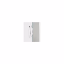 Nevada Mirrored 2 Door 1 Drawer Wardrobe White Gloss Hanging Rail Storage