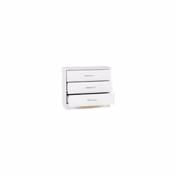 Nevada 3 Drawer Chest White Gloss