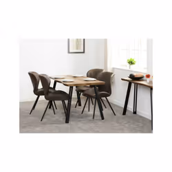 Seconique Quebec Wave Edge Dining Table
