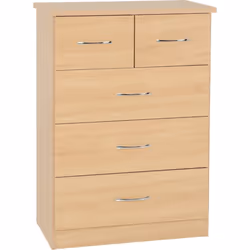 Nevada Bedroom Furniture Range - Sonoma Oak Effect - 3+2 Drawer Chest