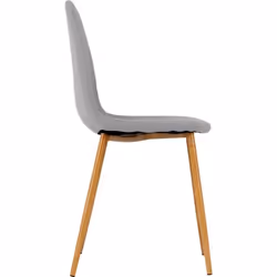 Barley Set of 4 Dining Chairs in Grey Fabric