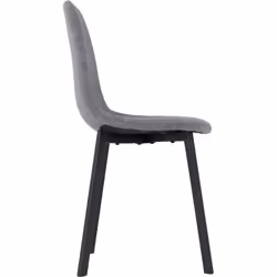 Berlin Chair Dark Grey Fabric Priced for set of 4