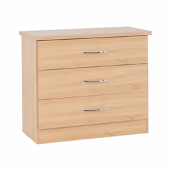 Nevada Bedroom Furniture Range - Sonoma Oak Effect - 3 Drawer Chest