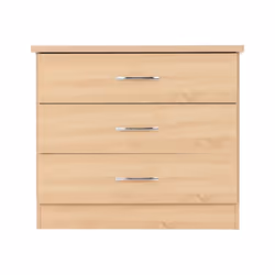 Nevada Bedroom Furniture Range - Sonoma Oak Effect - 3 Drawer Chest