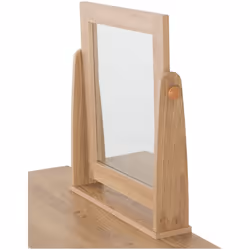 Seville 3 Drawer Dressing Table Set White High Gloss/Light Oak Effect Veneer