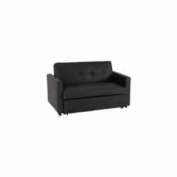 Atlas Sofa Bed - Black Faux Leather
